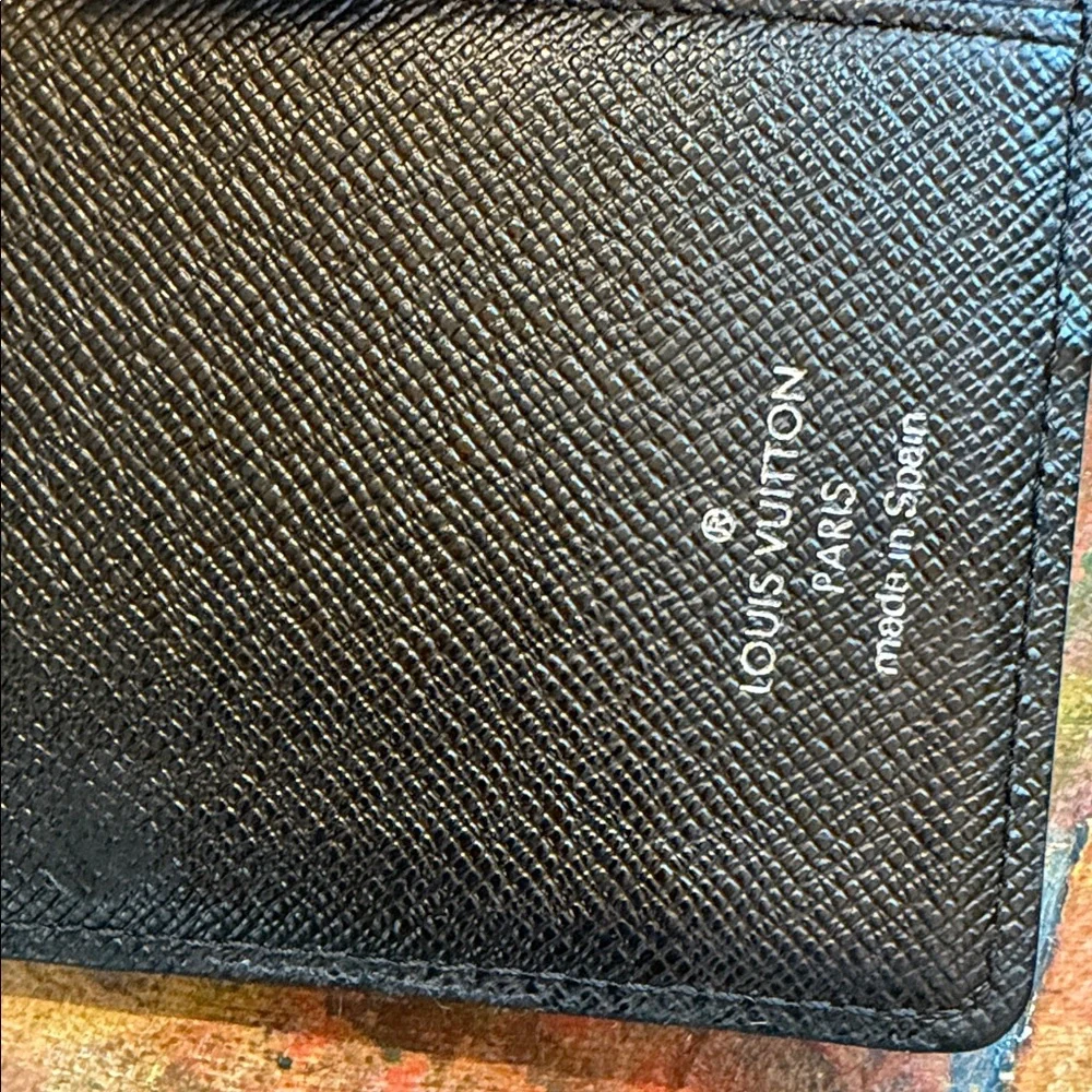 Louis Vuitton Black Epi Leather Organizer Notebook cover ( no insert)